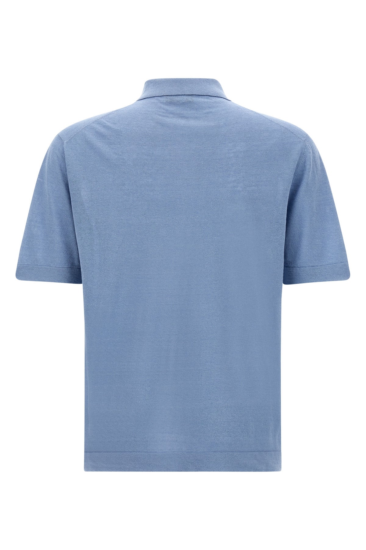 linen blend knit shirt
