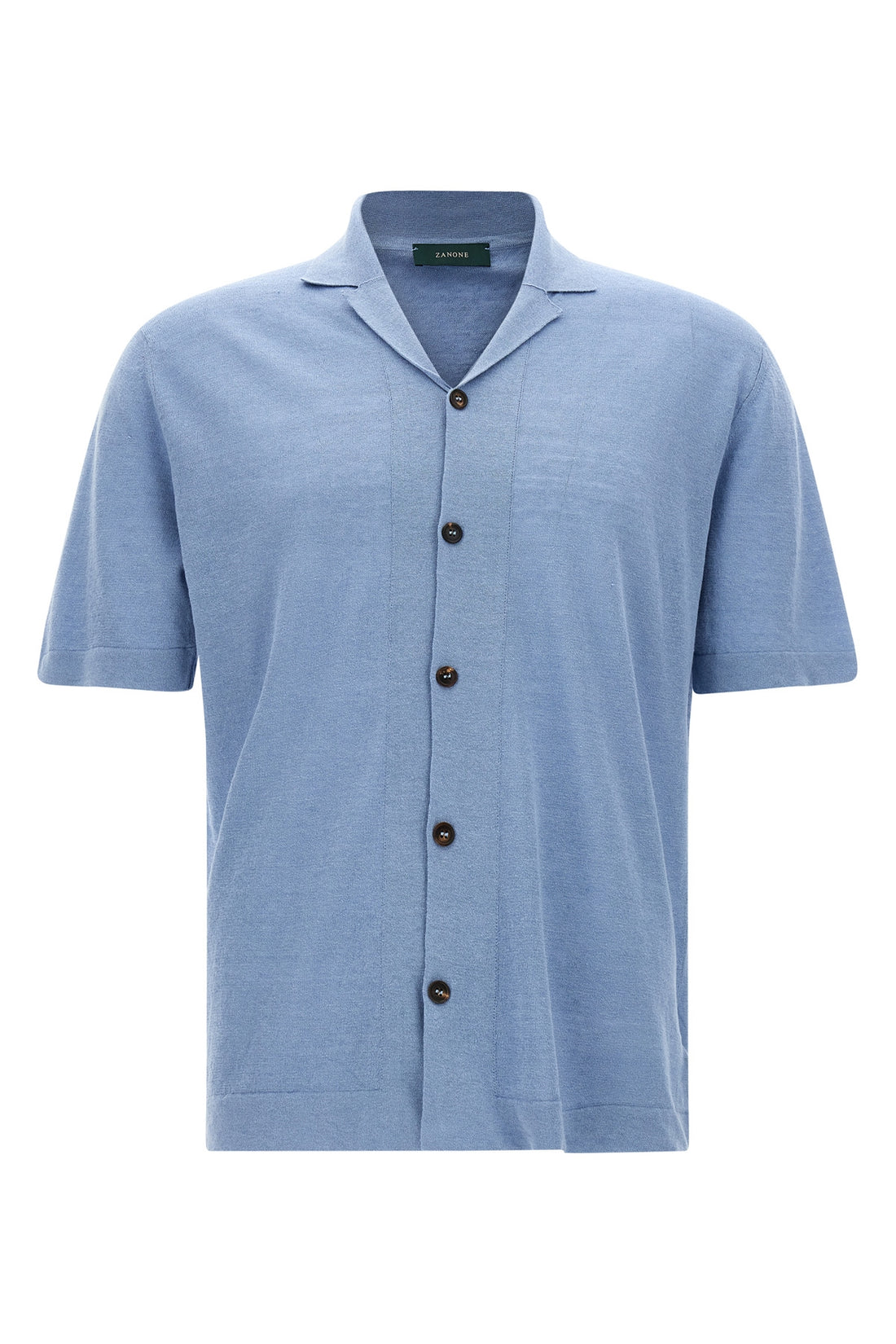 ZANONE 54 linen blend knit shirt