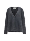 casentino-effect wool cardigan