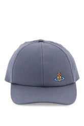 uni colour baseball cap with orb embroidery