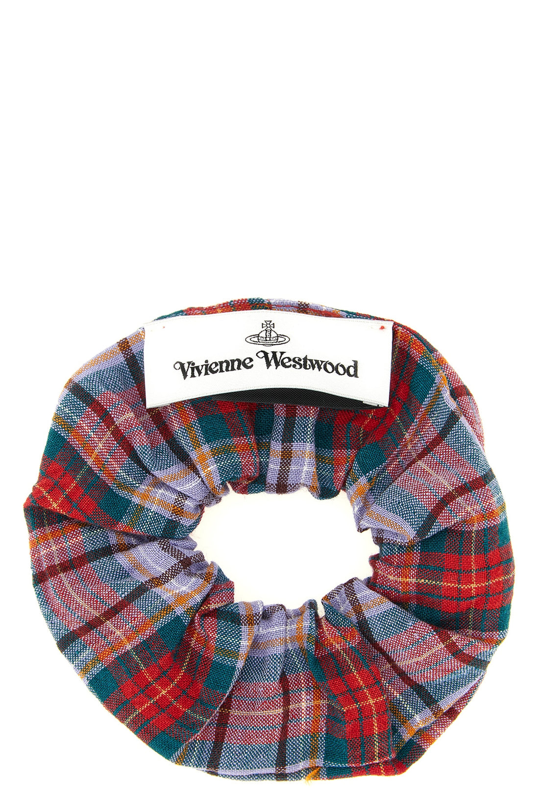 VIVIENNE WESTWOOD OS small rtw tartan linen hair band