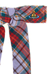 rtw tartan linen hair clip
