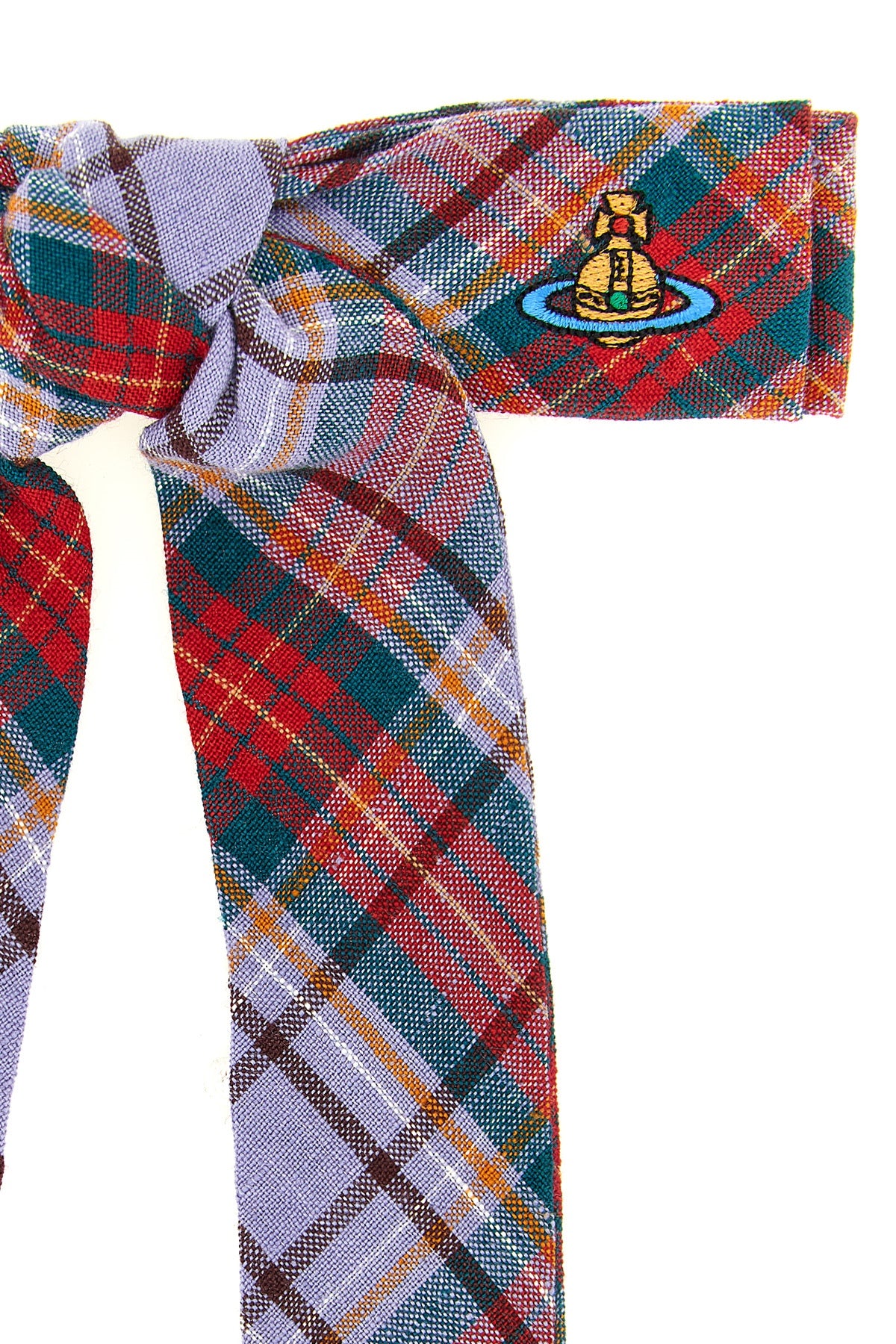 rtw tartan linen hair clip