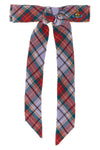 rtw tartan linen hair clip