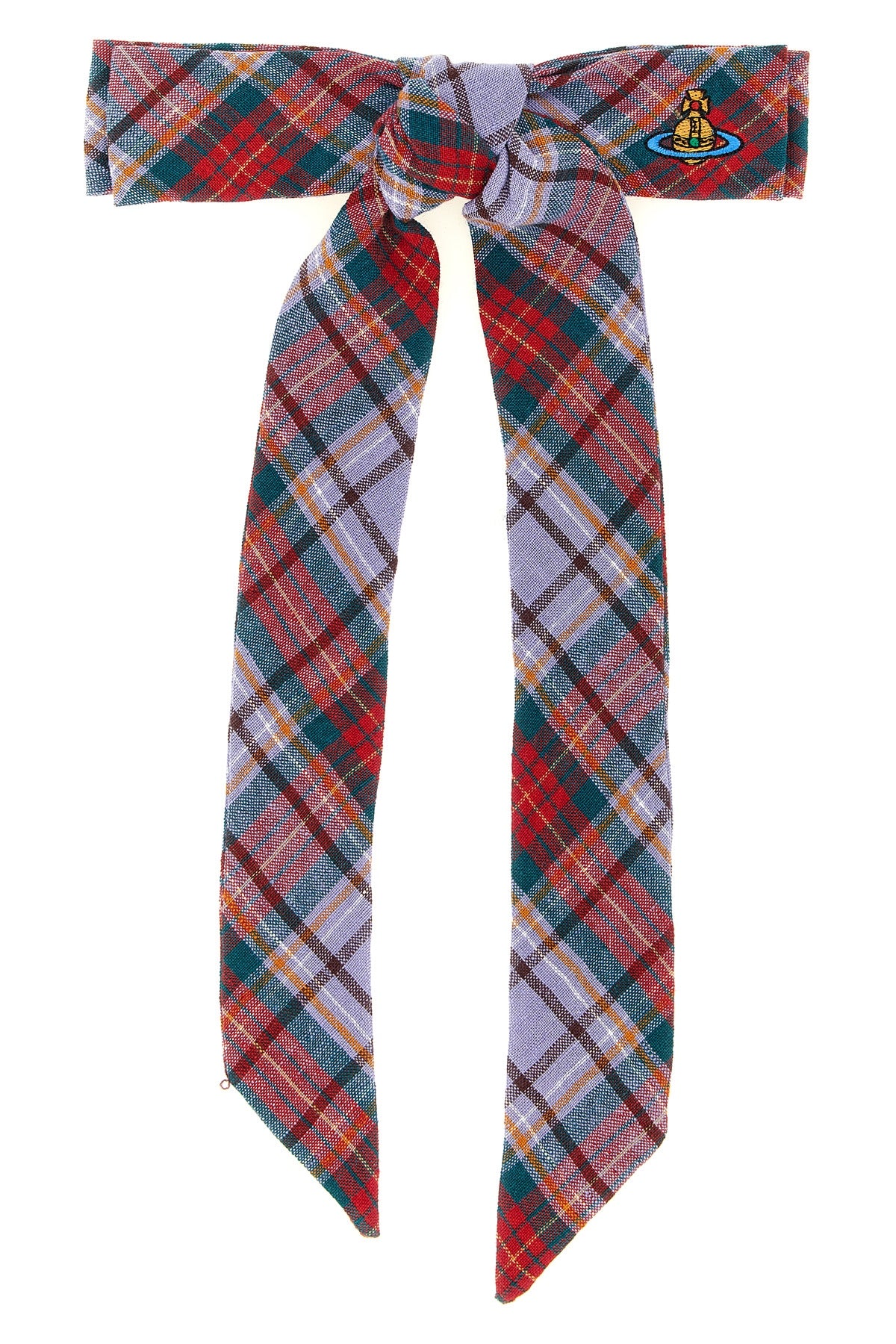 rtw tartan linen hair clip