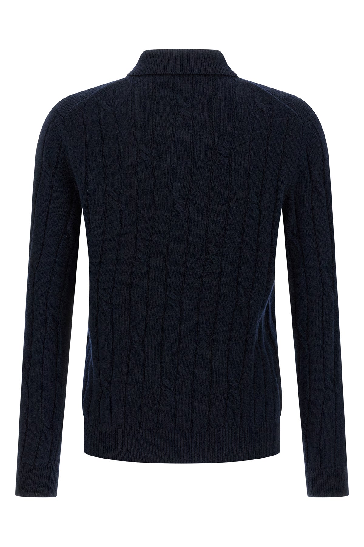cashmere and wool polo shirt