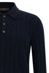 cashmere and wool polo shirt