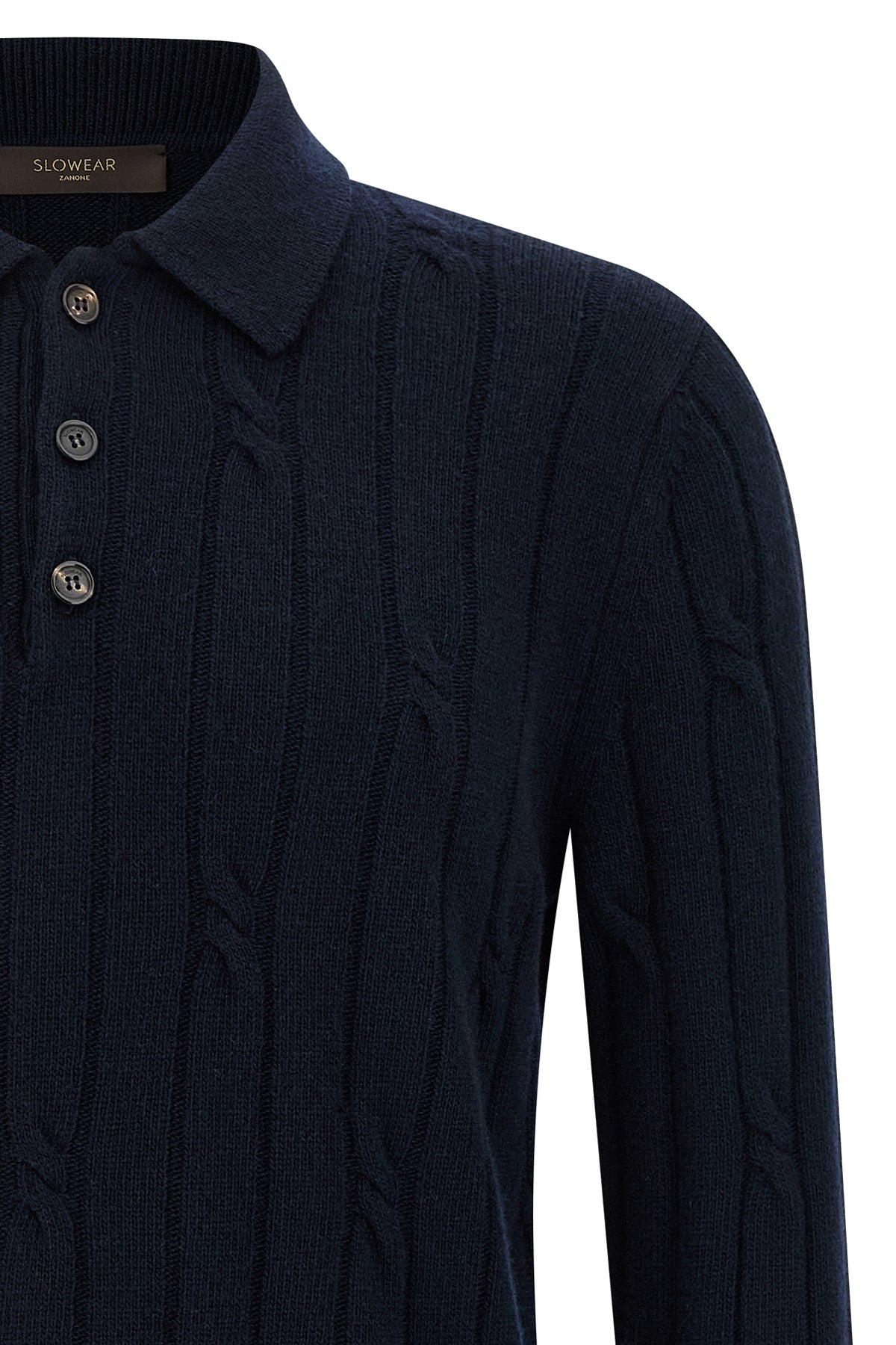 cashmere and wool polo shirt