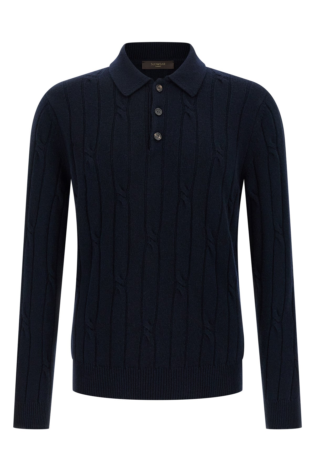 cashmere and wool polo shirt