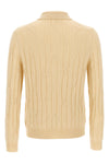 polo shirt in wool and heavy cashmere blend