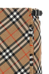 mini skirt in woven wool blend