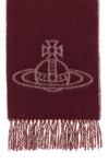 the vivienne westwood double face  scarf defines the winter aesthetic through