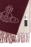 the vivienne westwood double face  scarf defines the winter aesthetic through