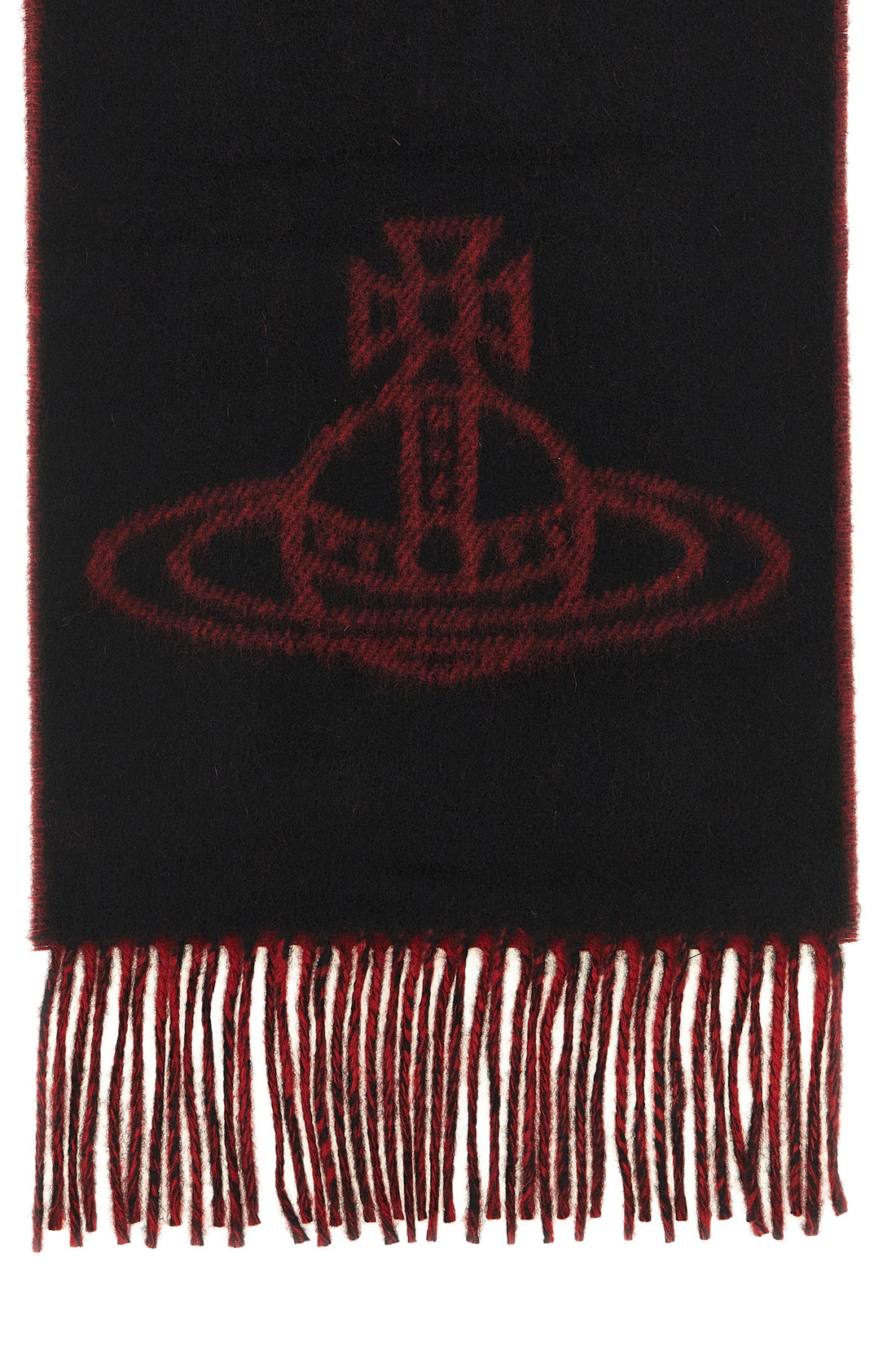 VIVIENNE WESTWOOD OS the vivienne westwood scarf in pure wool embodies the rebellious and sophistica