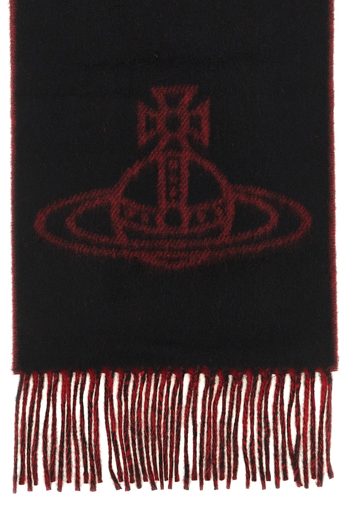 the vivienne westwood scarf in pure wool embodies the rebellious and sophistica