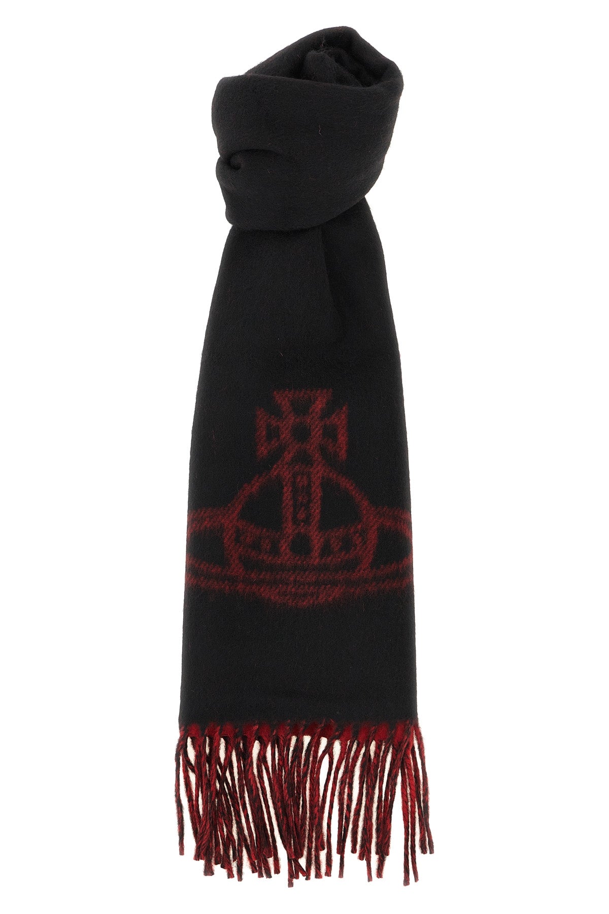the vivienne westwood scarf in pure wool embodies the rebellious and sophistica