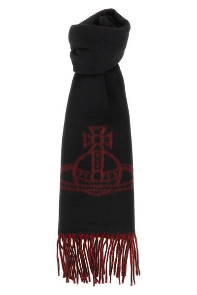 the vivienne westwood scarf in pure wool embodies the rebellious and sophistica