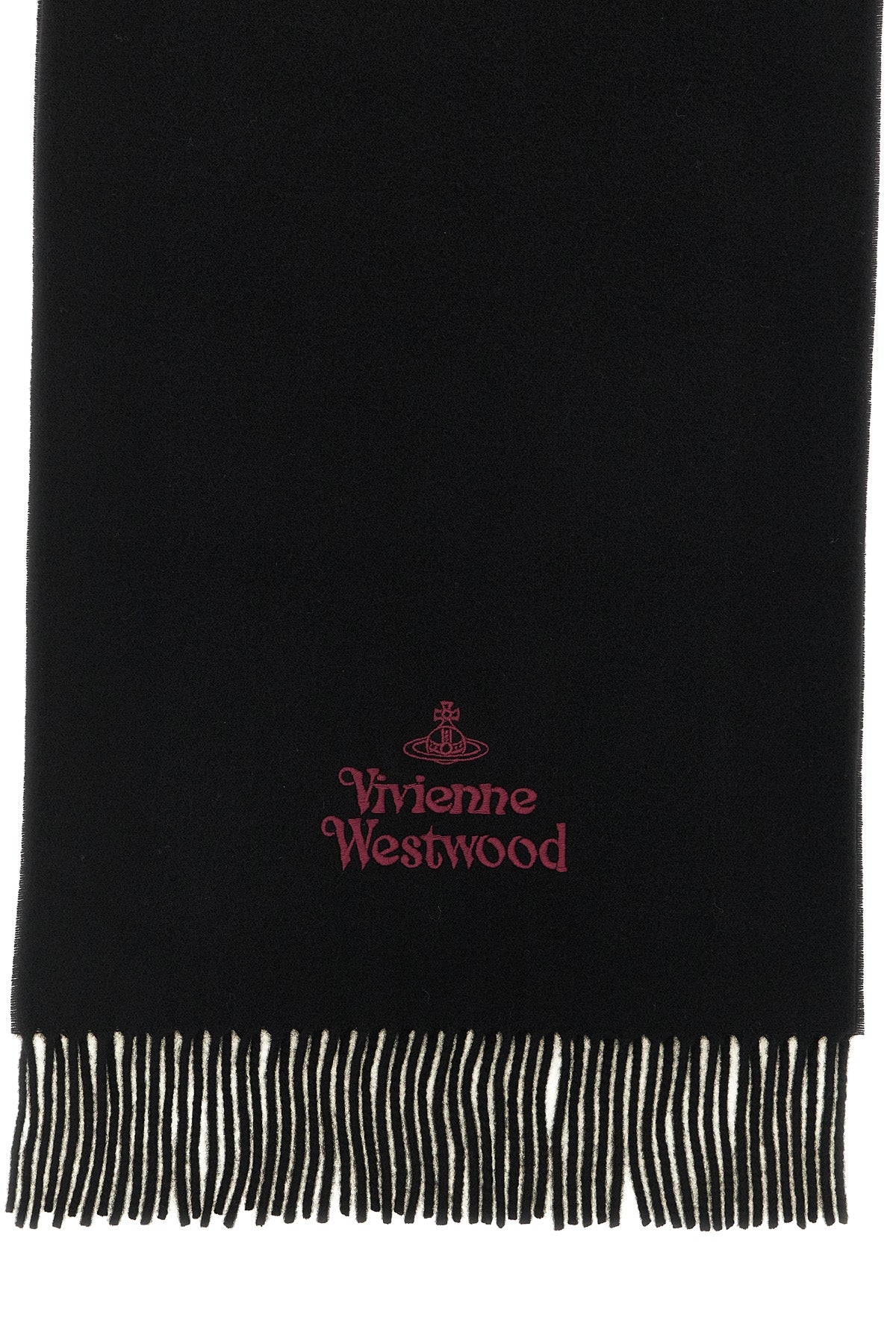 the vivienne westwood pure wool scarf is an essential accessory