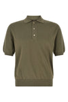 cotton knit polo shirt