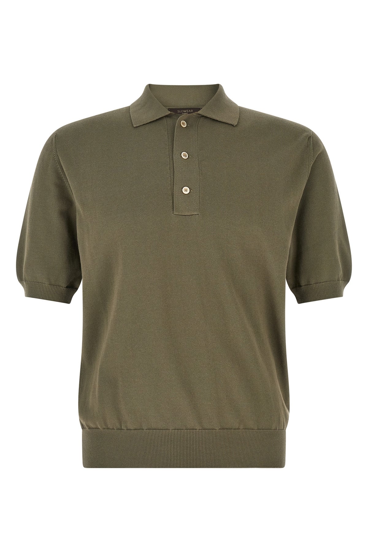 cotton knit polo shirt