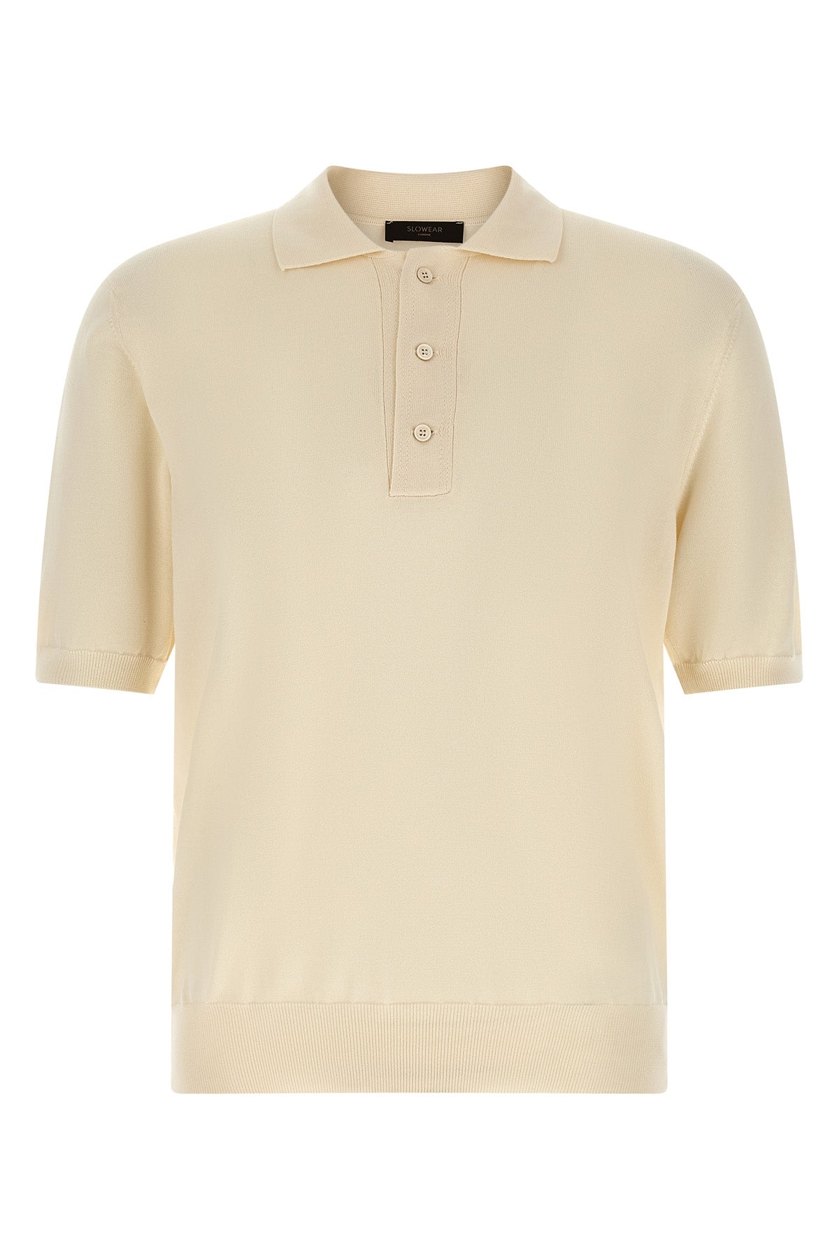 cotton knit polo shirt