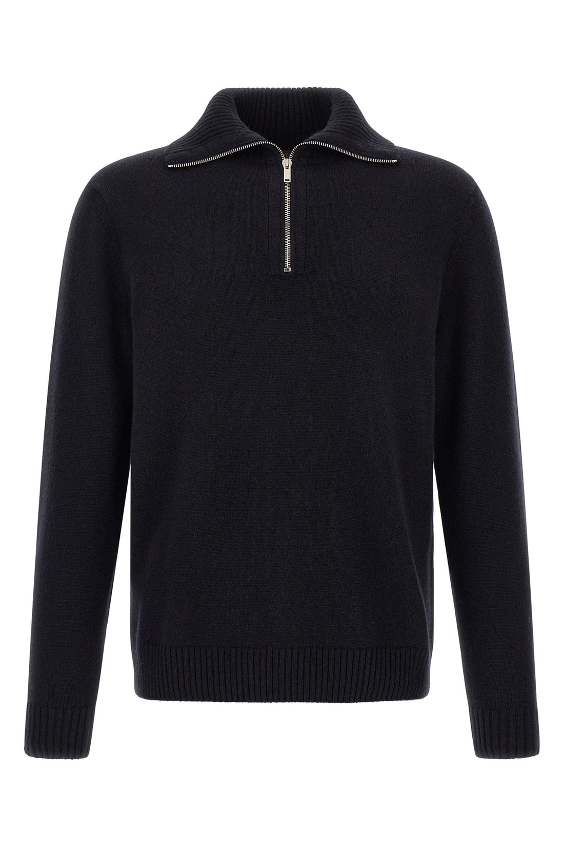 ZANONE 48 the zanone pure cashmere half-zip sweater