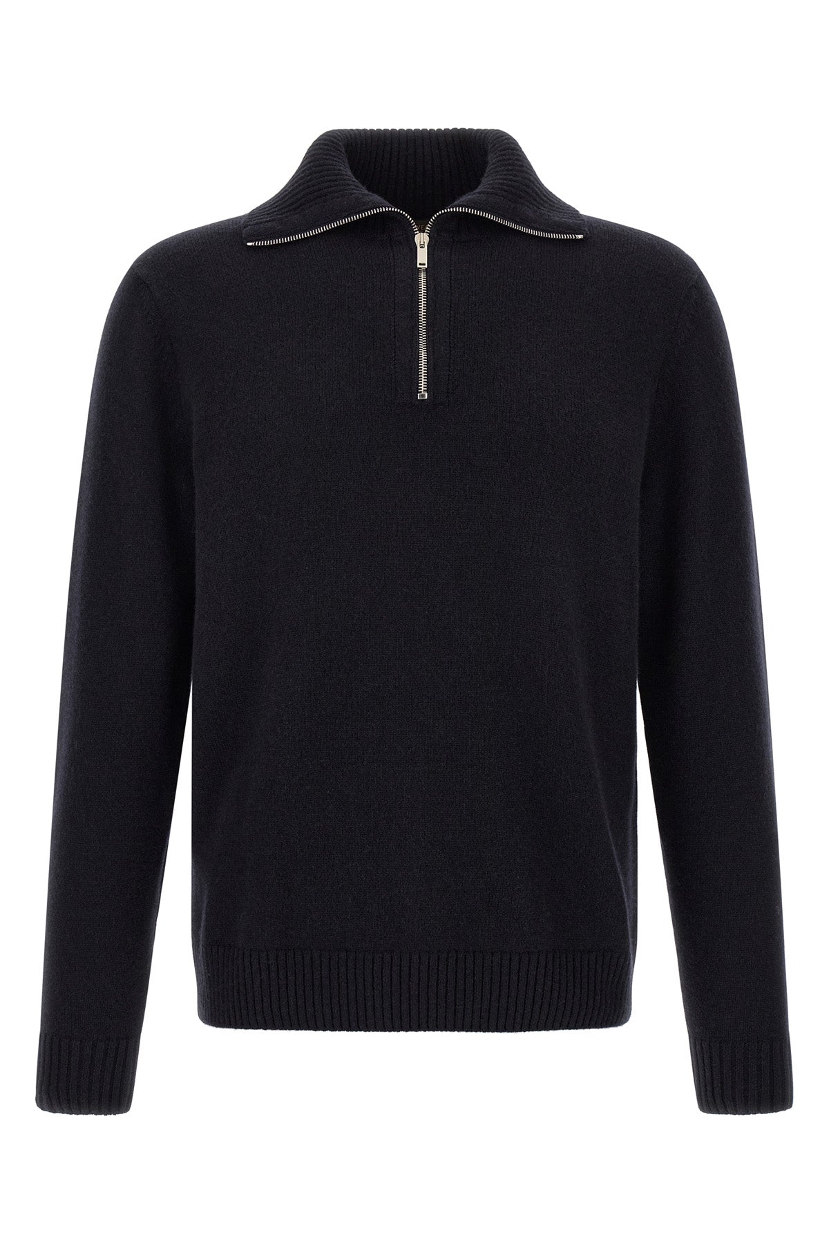 the zanone pure cashmere half-zip sweater