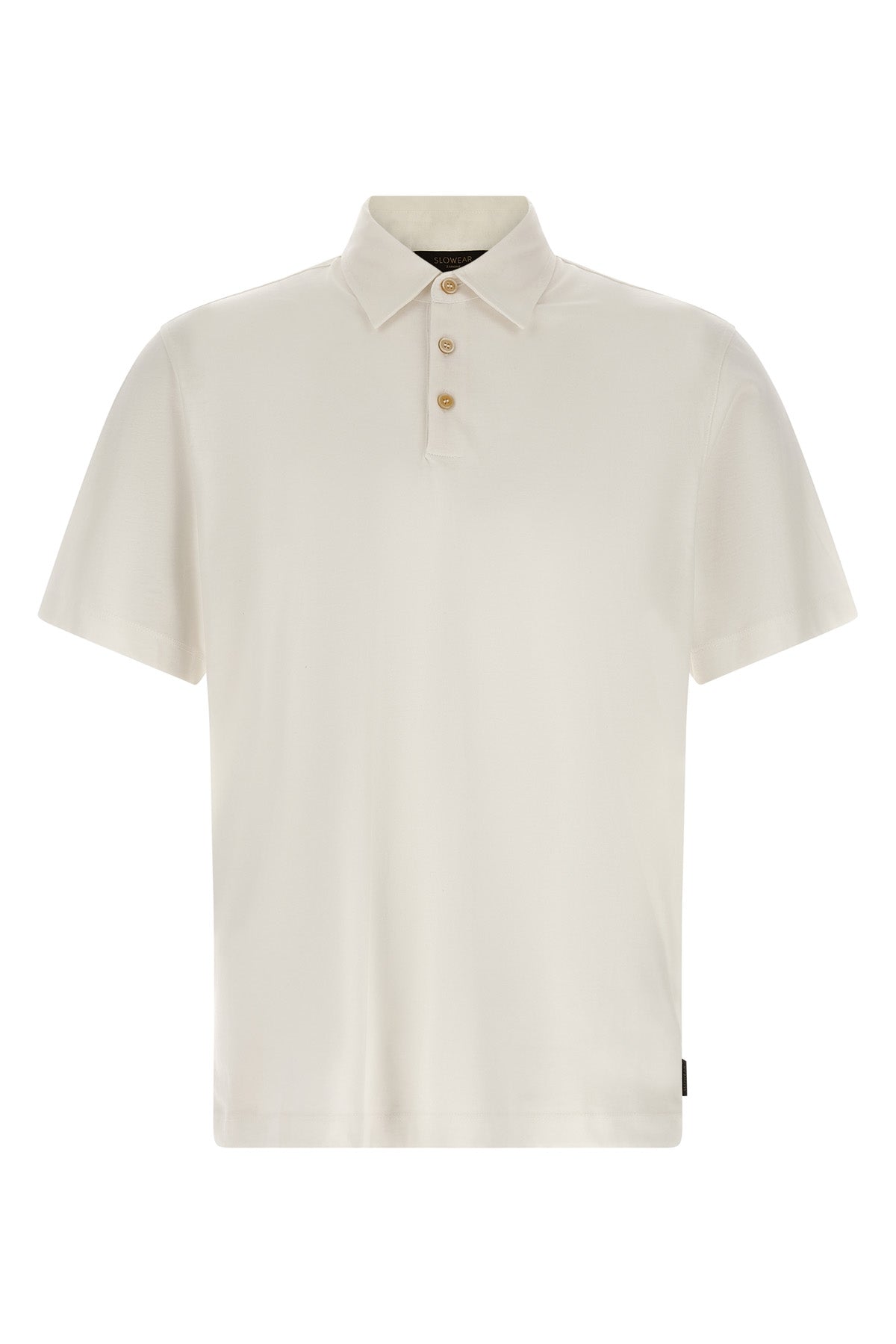 polo shirt in cotton and silk blend