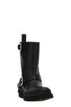 biker ankle boots in vegea fabric