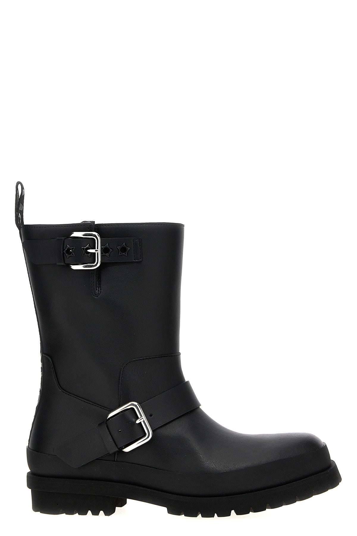 biker ankle boots in vegea fabric