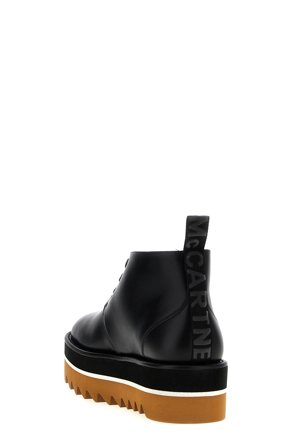 desert sneak-elyse ankle boots in leather-effect fabric