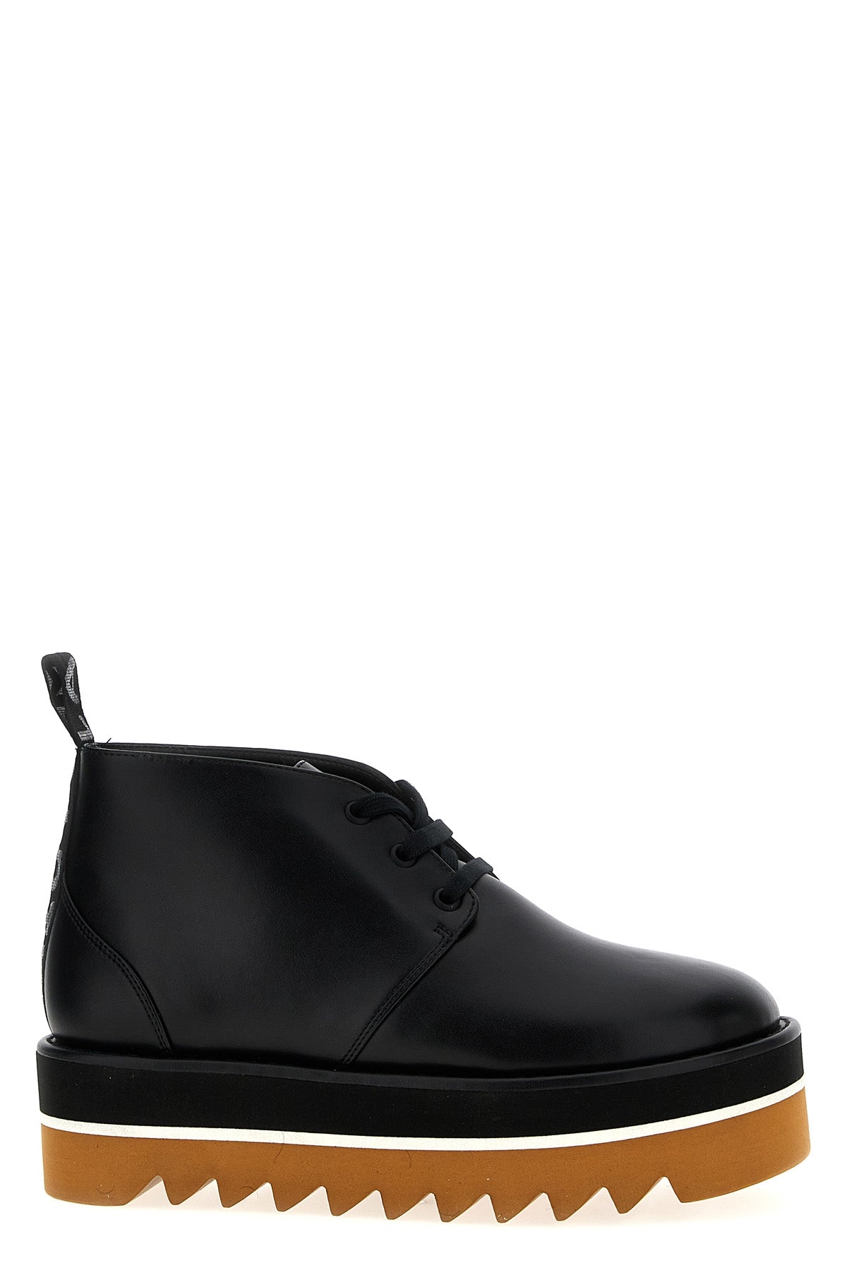 desert sneak-elyse ankle boots in leather-effect fabric