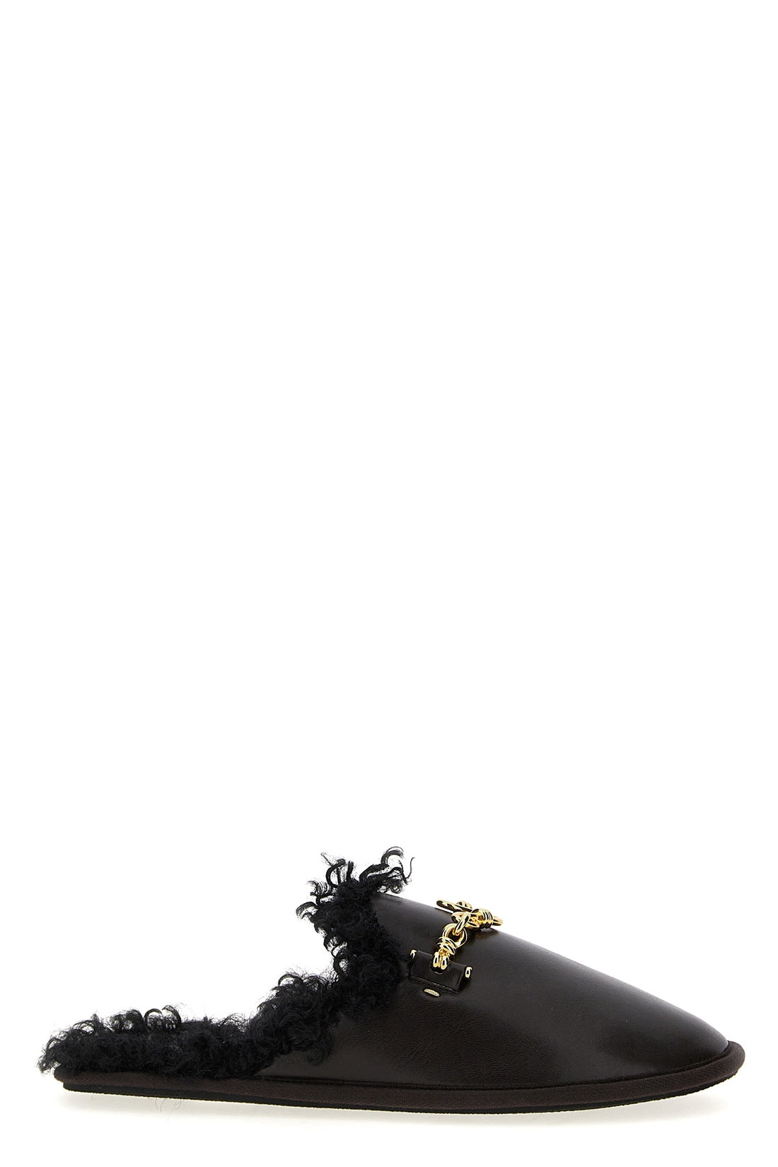 STELLA MCCARTNEY 37 backless ryder sabots in leather-effect fabric