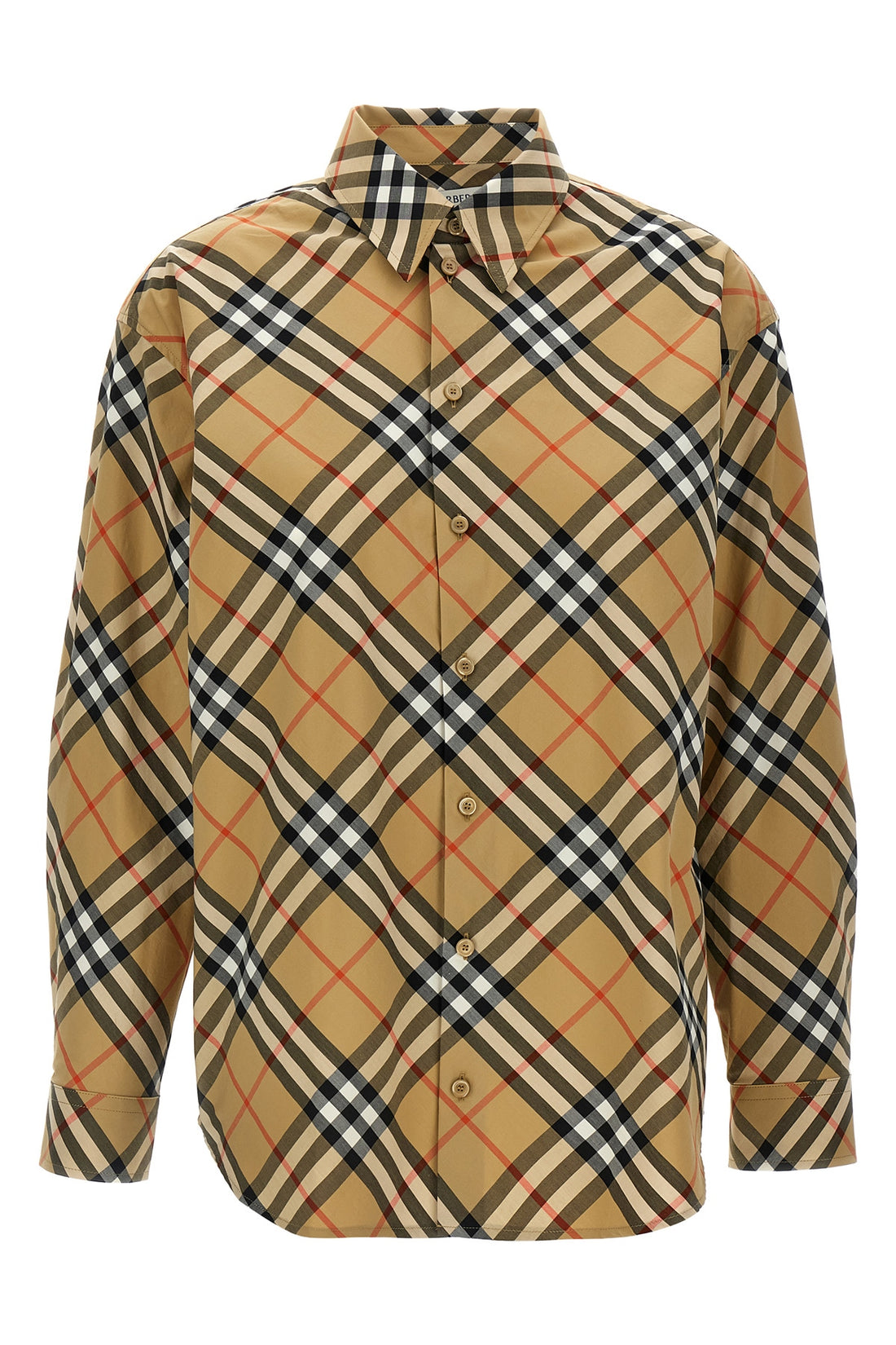 BURBERRY 4 check print cotton shirt