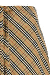 check print cotton shorts