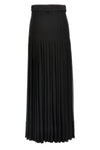 long pleated skirt in semi-transparent viscose