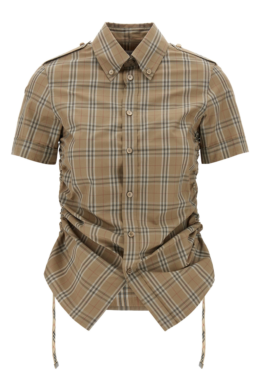 BURBERRY 4 check-print cotton shirt