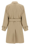 single-breasted gabardine car coat