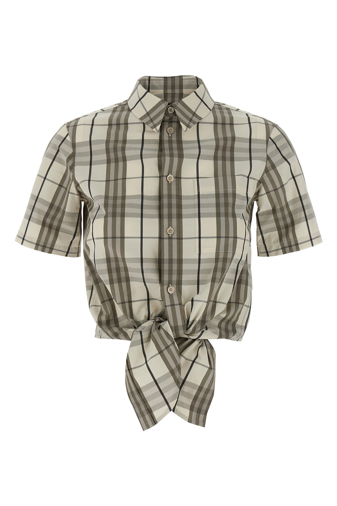BURBERRY 4 check print cotton shirt
