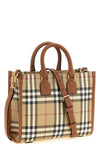 freya mini shopping bag in cotton blend coated