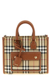 freya mini shopping bag in cotton blend coated