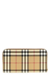 burberry check print elmore cotton blend wallet
