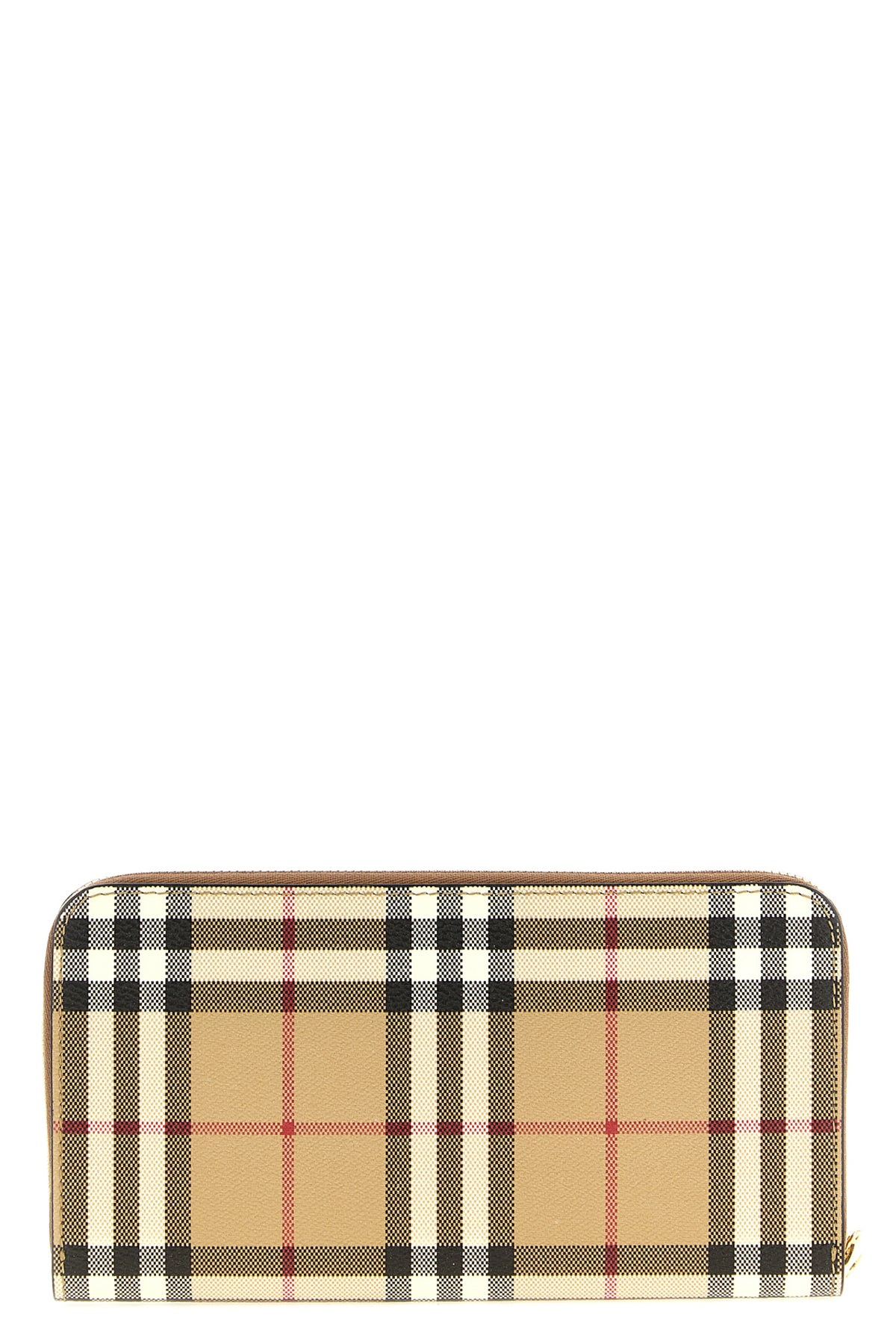 burberry check print elmore cotton blend wallet