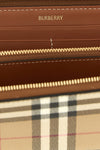 burberry check print elmore cotton blend wallet