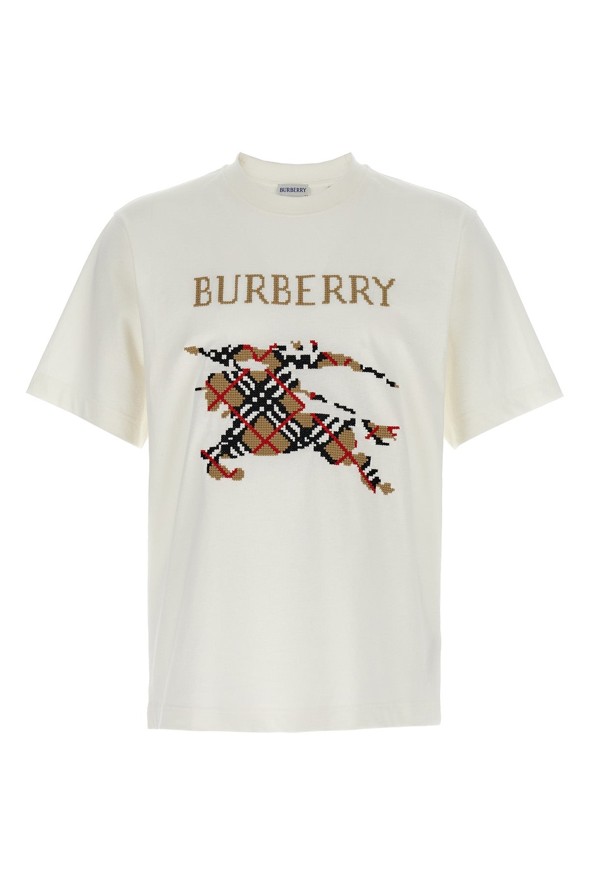 burberry check cotton jersey t-shirt