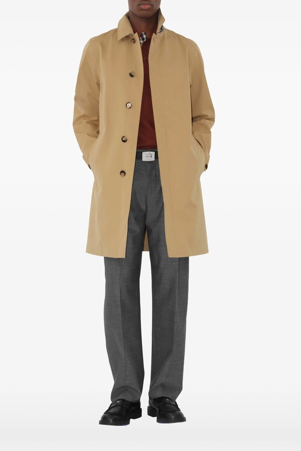 car coat york in doubled cotton gabardine