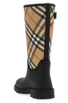 marsh stamp boots in rubber and nylon blend woven