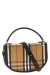 highlands check fabric shoulder bag
