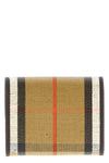 burberry check jacquard highlands cotton and linen blend wallet