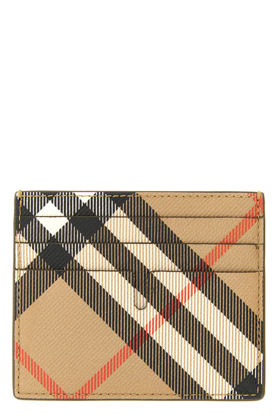 burberry check print fabric sandon cardholder